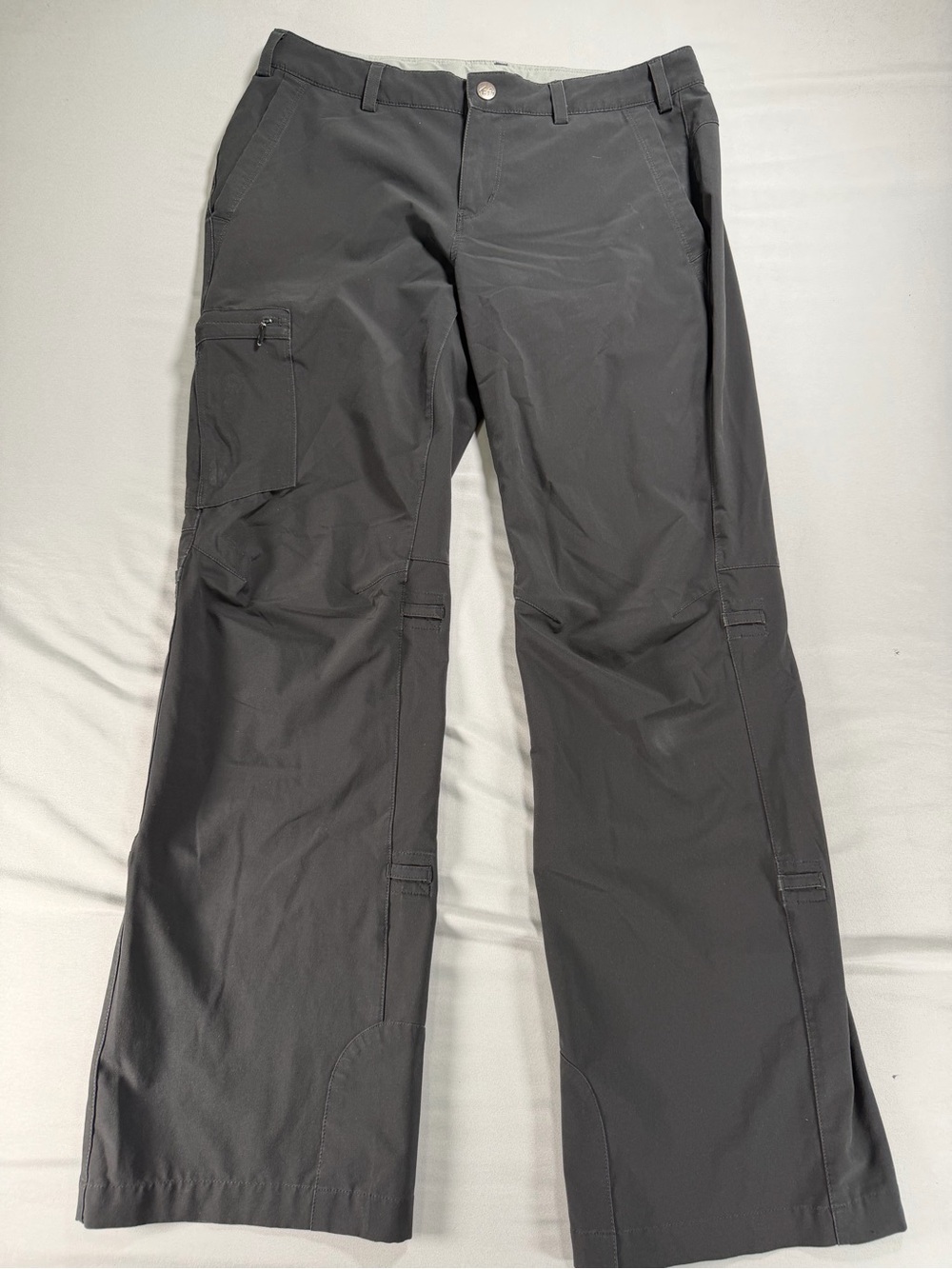 REI Co-op Womens Black Roll Up Cargo Hiking Pants Outdoor Gear Size 8P #1043